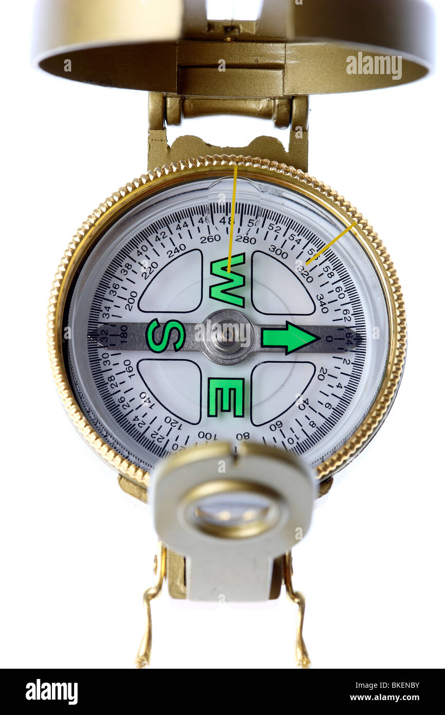 compass, lunatic compass, you can read over the cross hairs and the