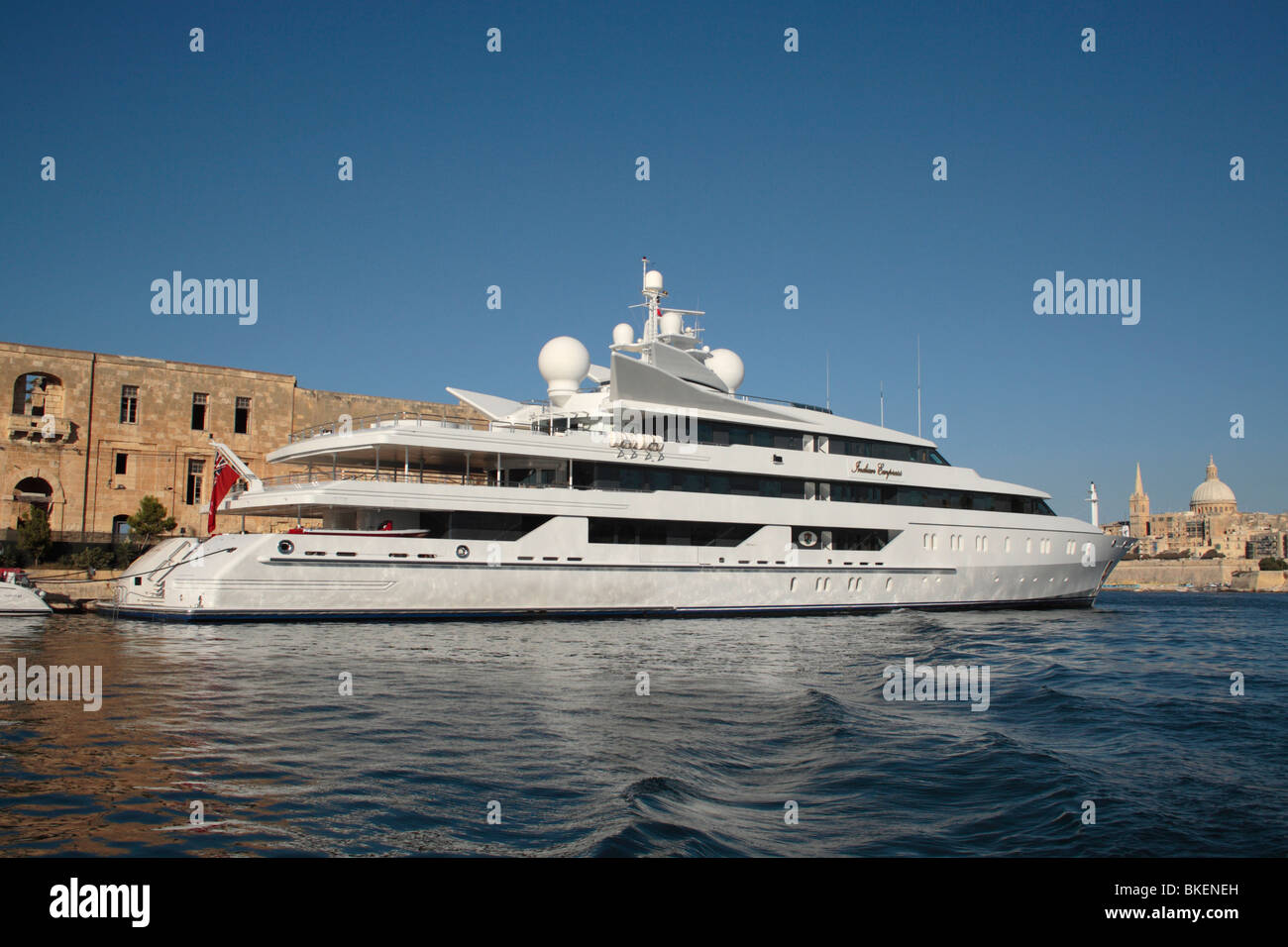 The 95m Oceanco superyacht Indian Empress Stock Photo
