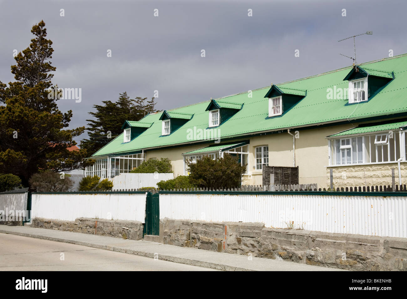 House on Ross Road in Port Stanley, Falkland Islands (Islas Malvinas