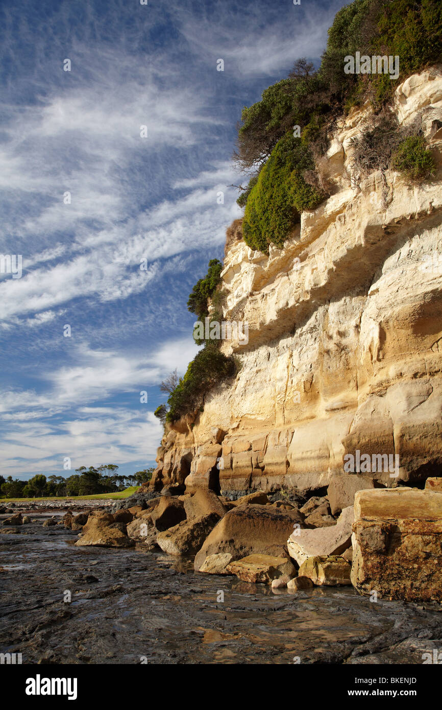 Fossil Bluff, Wynyard, North Western Tasmania, Australia Stock Photo