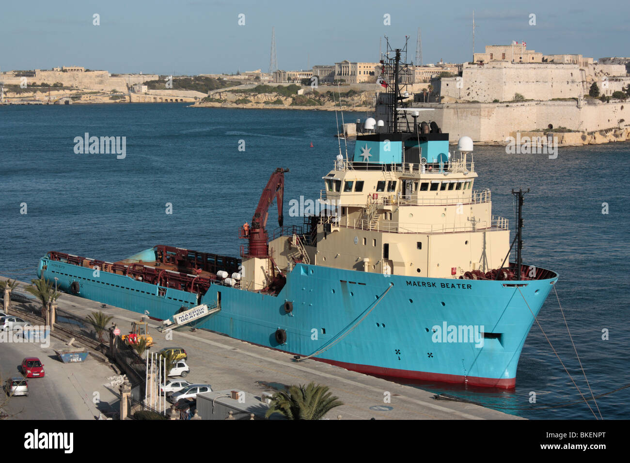 The tug and supply vessel Maersk Beater Stock Photo