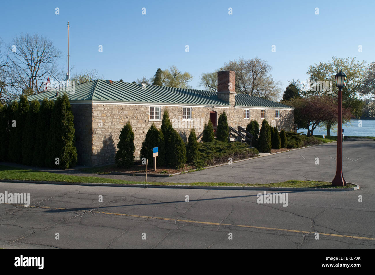 Navy Hall located in Niagara-on-the-Lake, Ontario, was the site of the first provincial government in Upper Canada Stock Photo