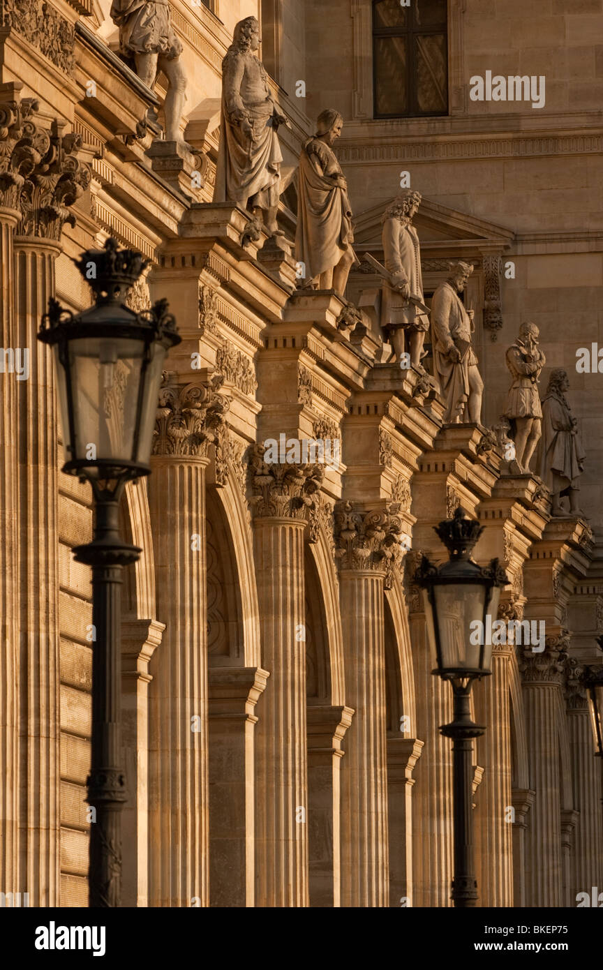 Louvre Museum Architecture, Paris, France Stock Photo