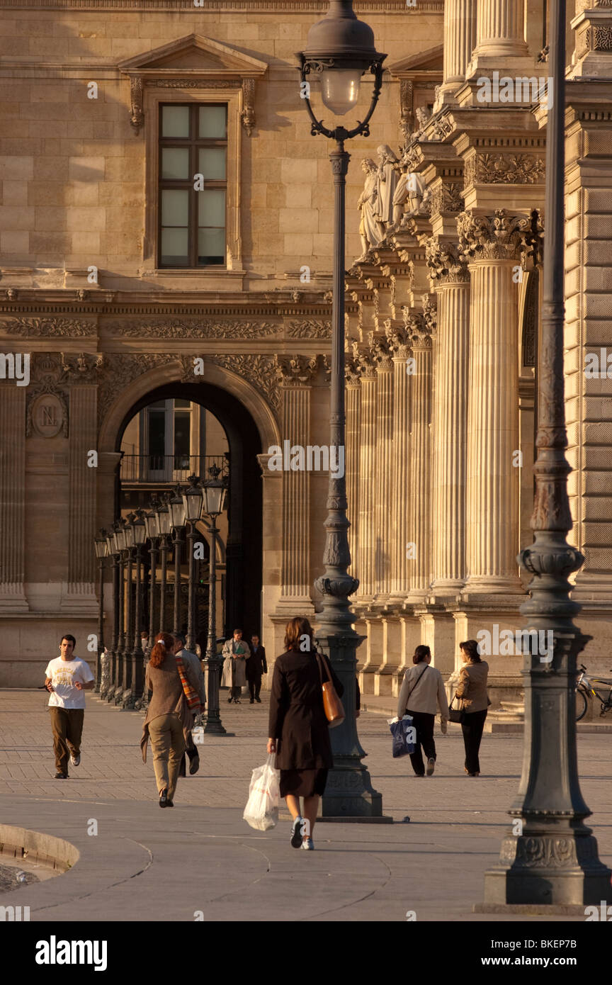 Louvre Museum Architecture, Paris, France Stock Photo