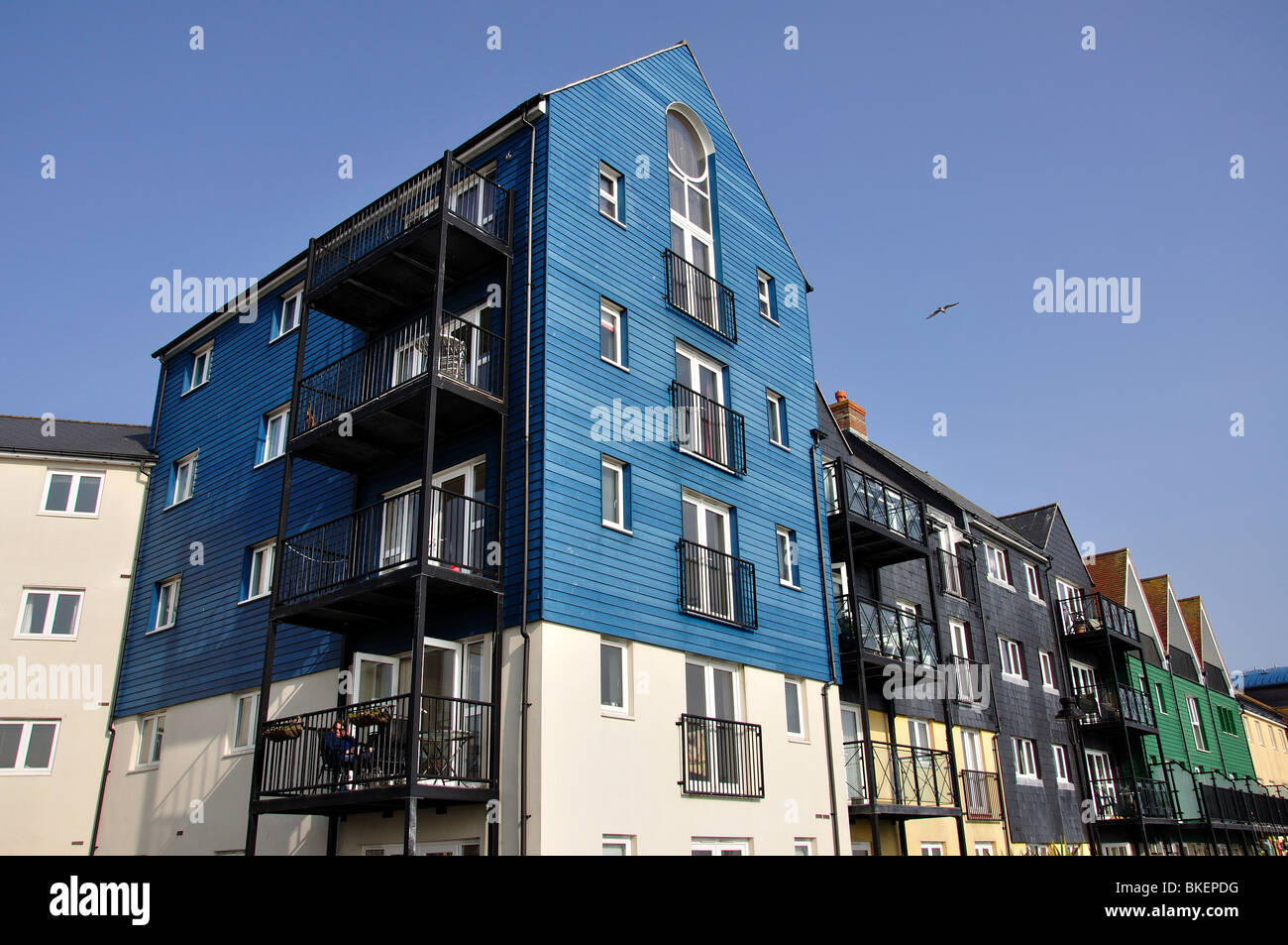 Modern seafront apartments, Littlehampton Harbour, Littlehampton, West