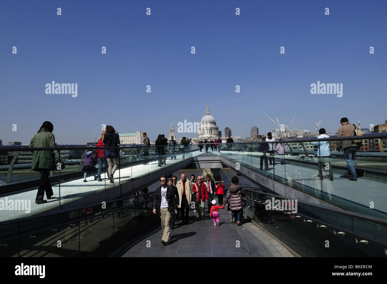 Millennium Bridge, London, England, Uk Stock Photo