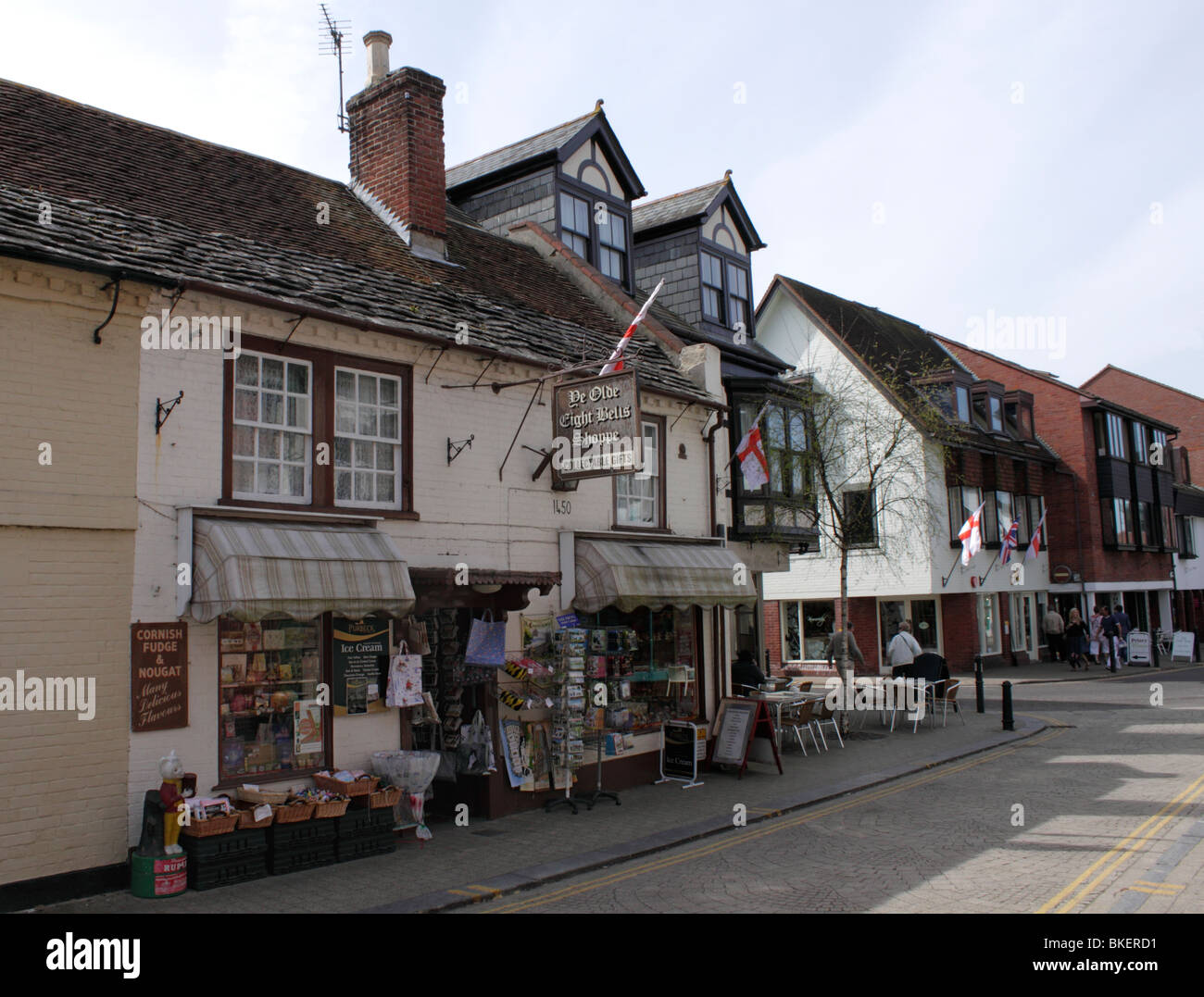 Ye Olde Eight Bells Shoppe Church Street Christchurch Dorset Stock