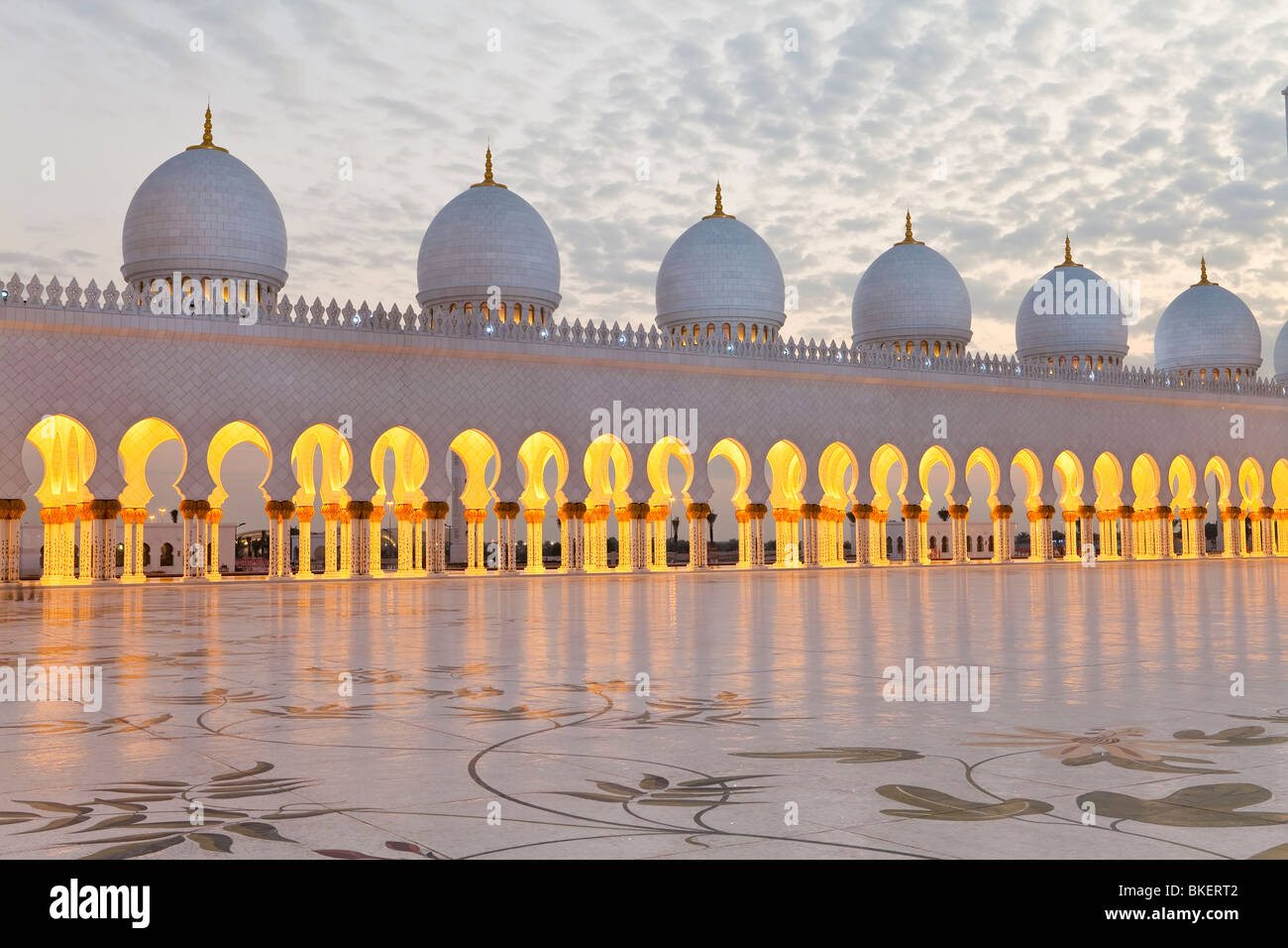 Sheikh Zayed Bin Sultan Al Nahyan Mosque, Abu Dhabi, United Arab Emirates, UAE Stock Photo