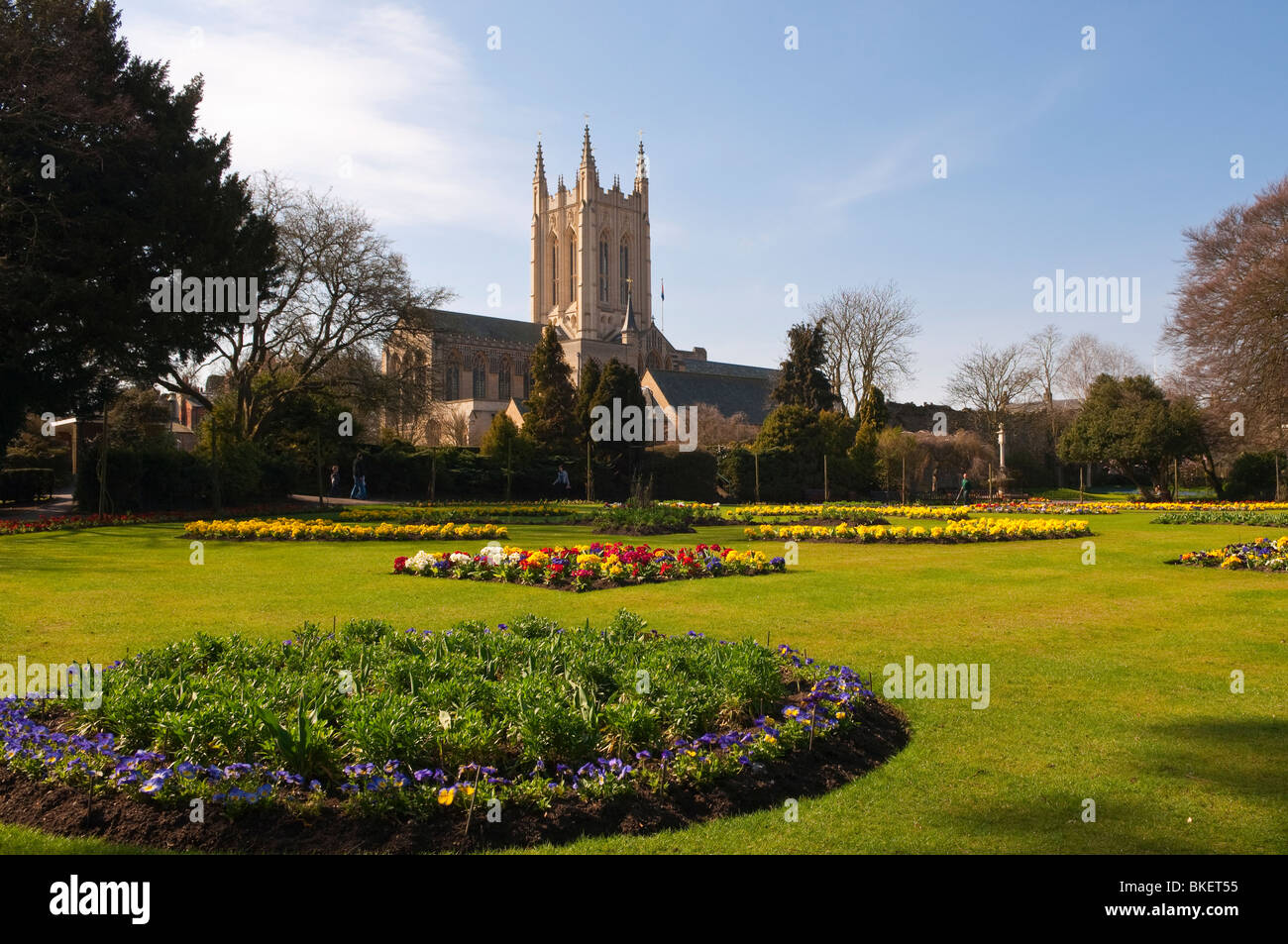 The Abbey Gardens in Bury Saint Edmunds , Suffolk , England , Great Britain , UK Stock Photo