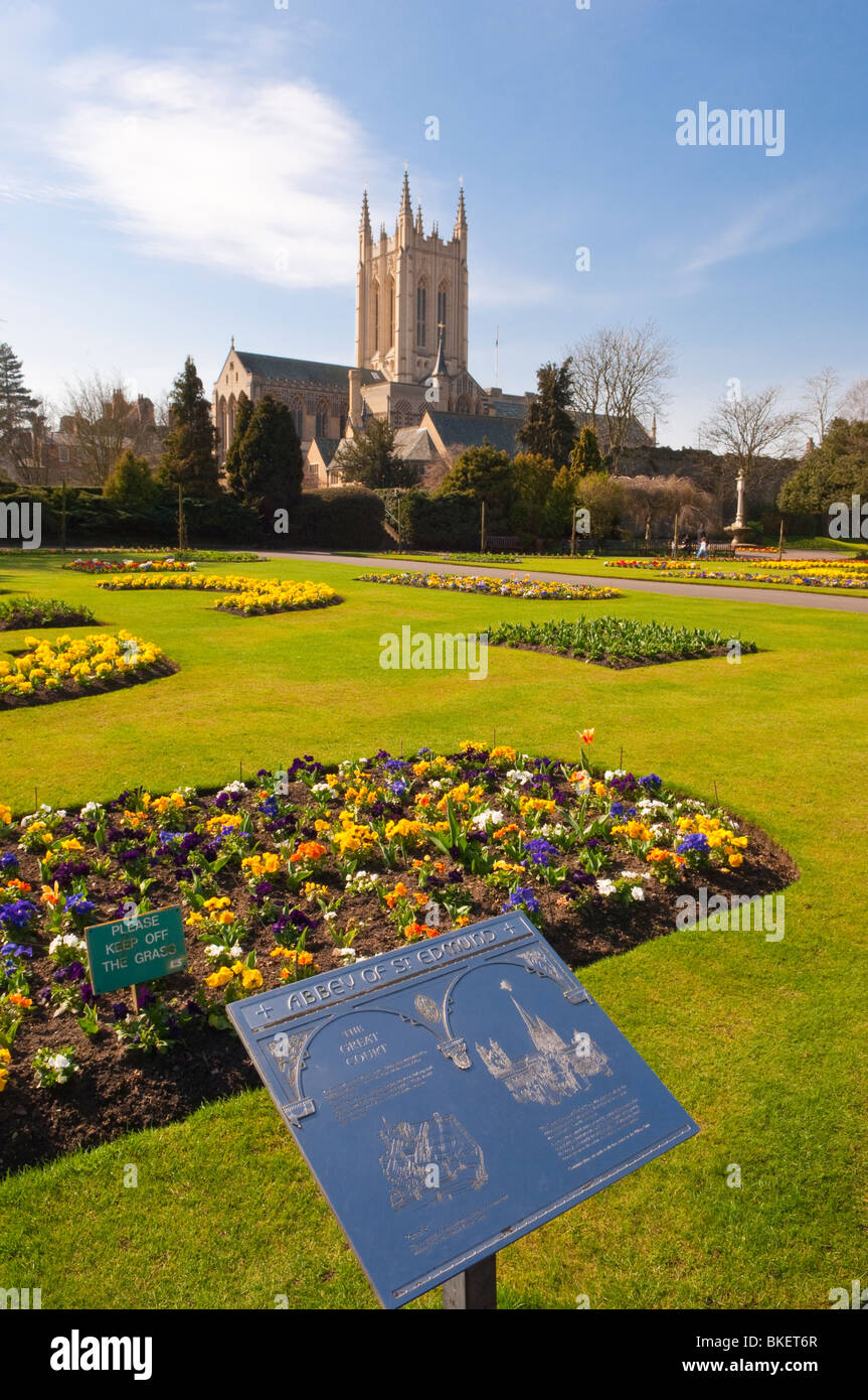 The Abbey Gardens in Bury Saint Edmunds , Suffolk , England , Great Britain , UK Stock Photo