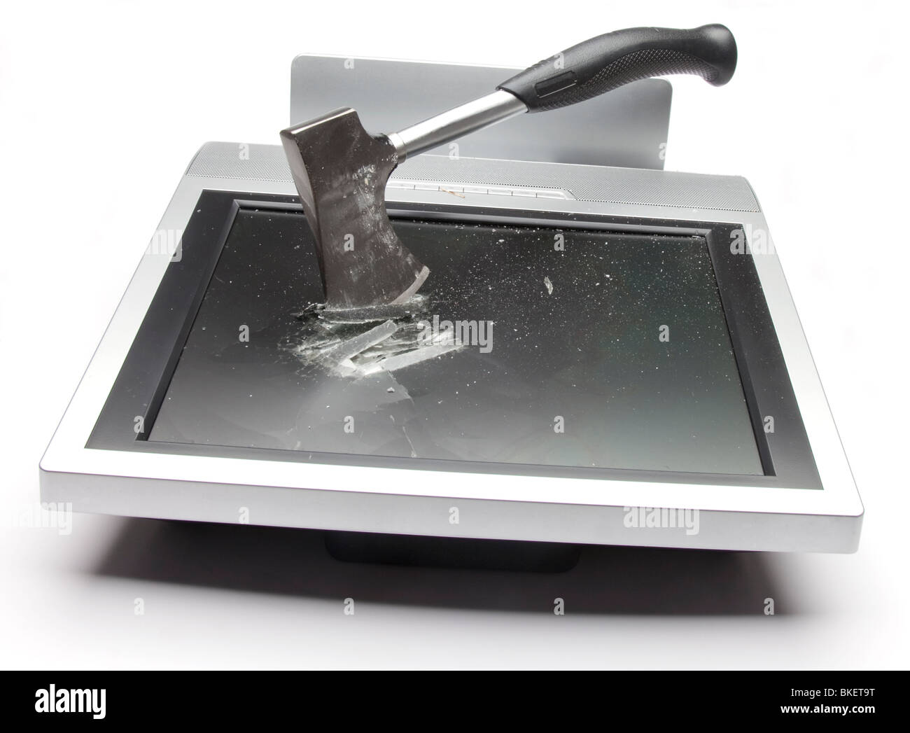 Smashed TV Stock Photo: 29215252 - Alamy