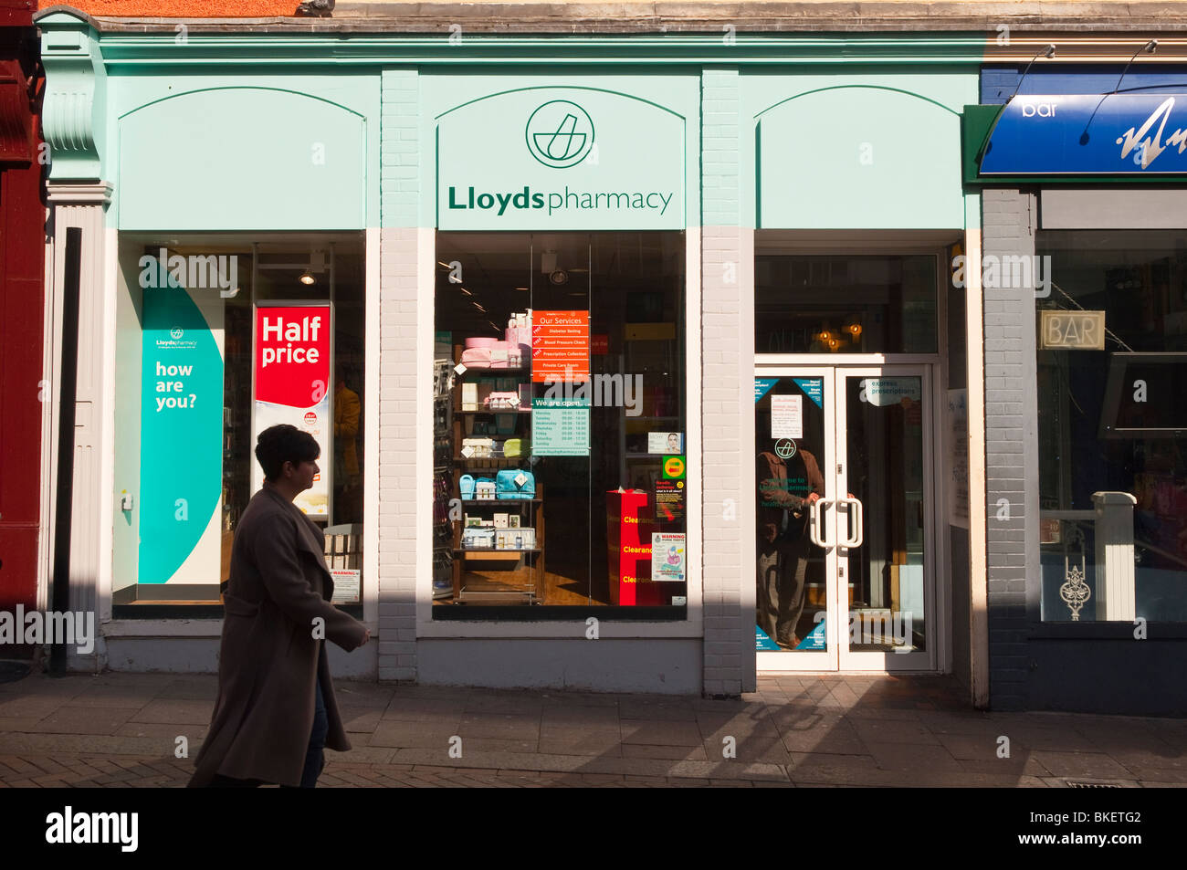 The Lloyds pharmacy shop store in Bury Saint Edmunds , Suffolk , England , Great Britain , UK Stock Photo