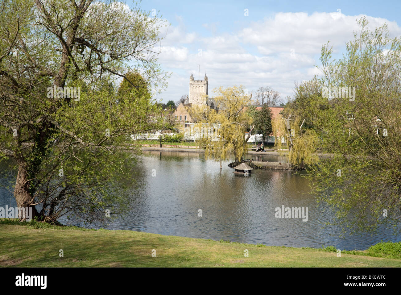 Chislehurst village ponds and common, South East London, UK Stock Photo