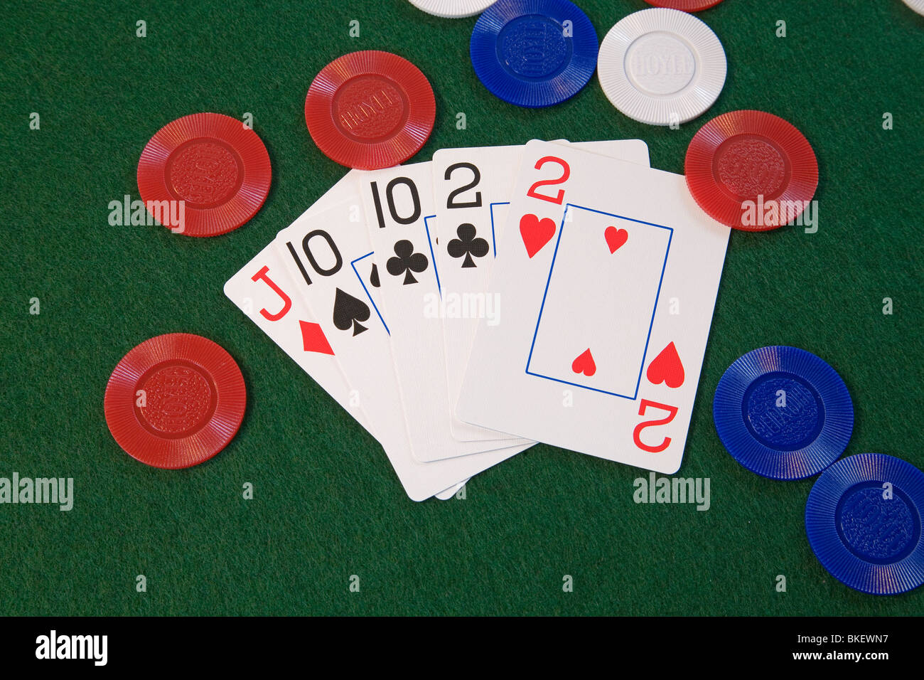 Two Pair Tens And Deuces On Chips A Hand In Five Two Pair Tens And Deuces On Chips A Hand In Five