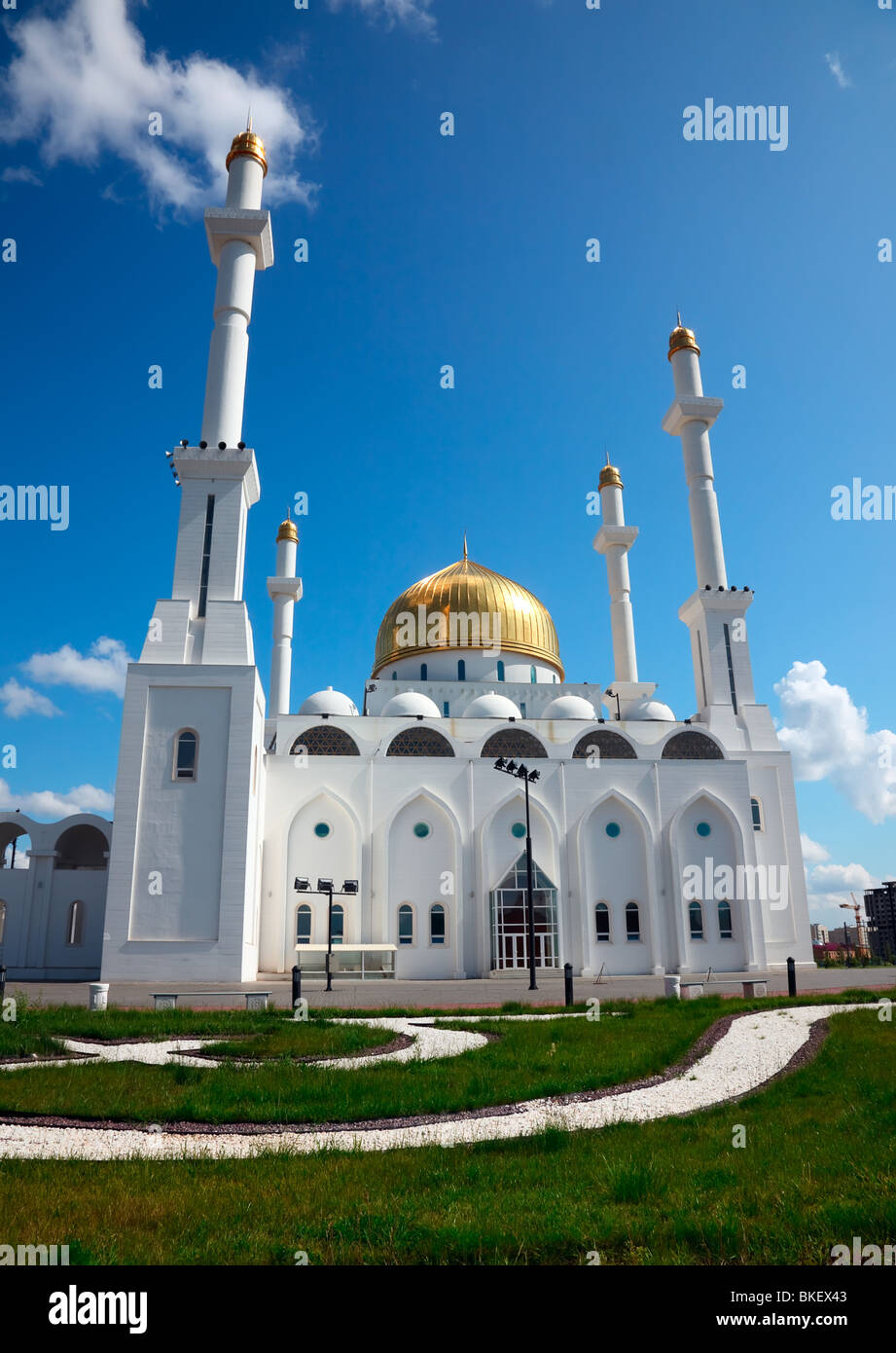 Mosque. Islam center. Astana, capital of Kazakhstan Republic. Stock Photo