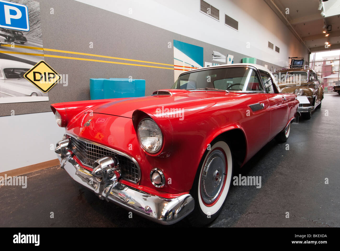 Red 1955 ford thunderbird hi-res stock photography and images - Alamy