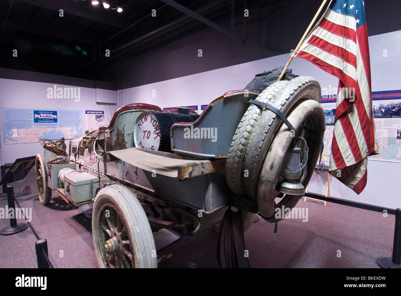 The Thomas Flyer, winner of the 1908 New York to Paris Automobile Race, National Automobile