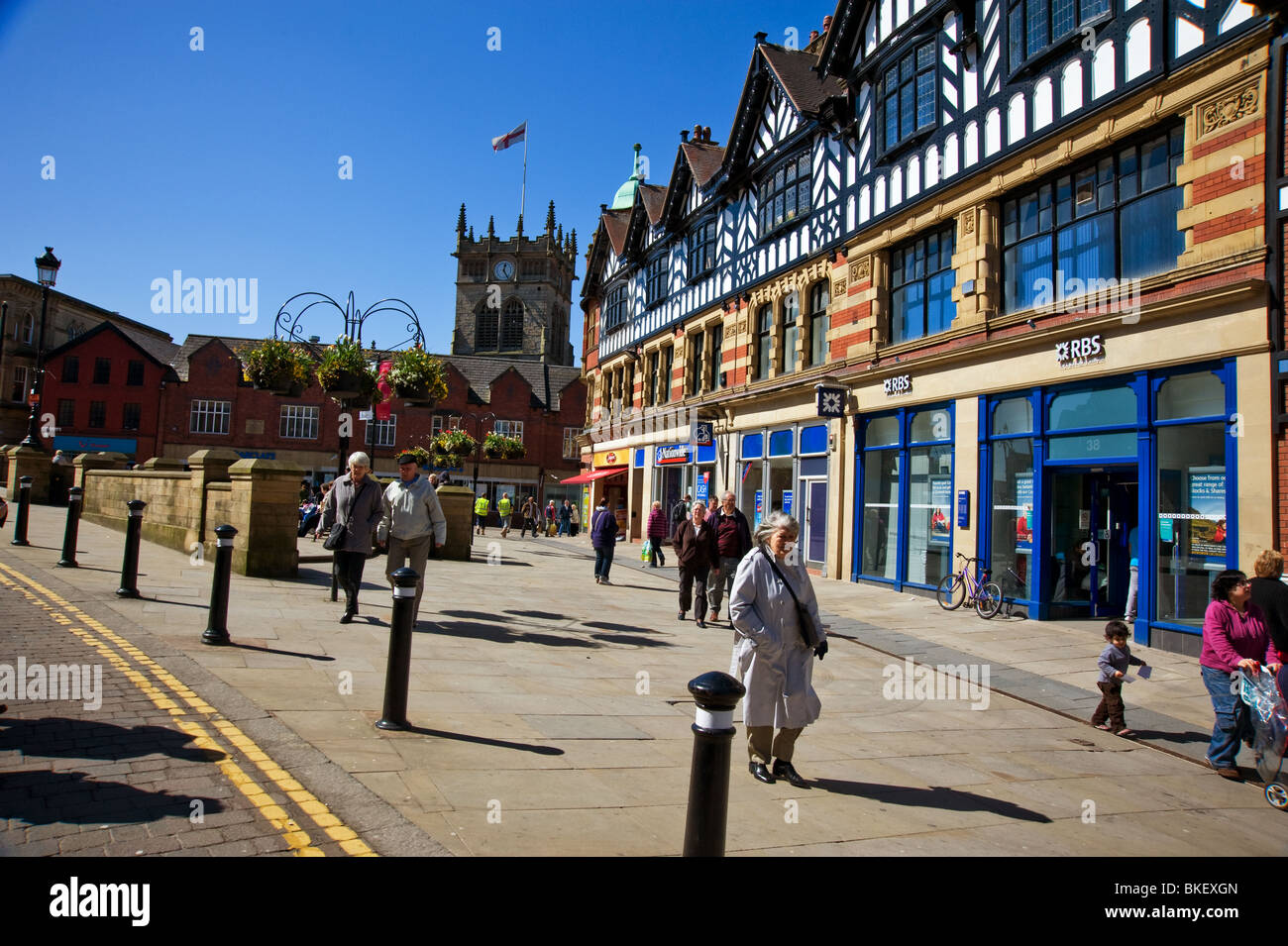 Wigan town centre Stock Photo
