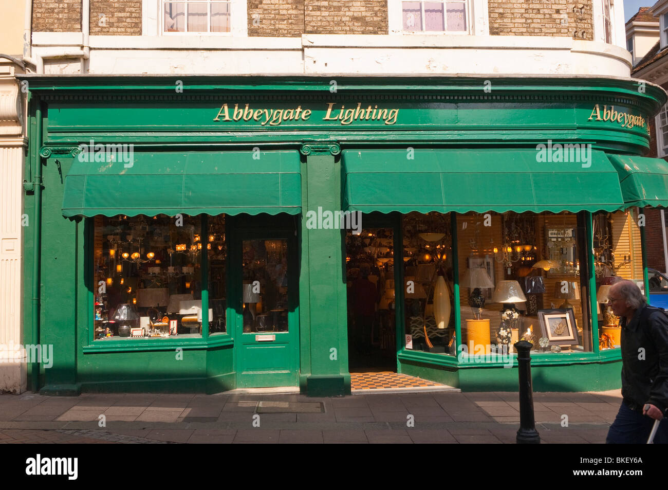 The Abbeygate Lighting shop store in Bury Saint Edmunds , Suffolk , England , Great Britain , UK Stock Photo