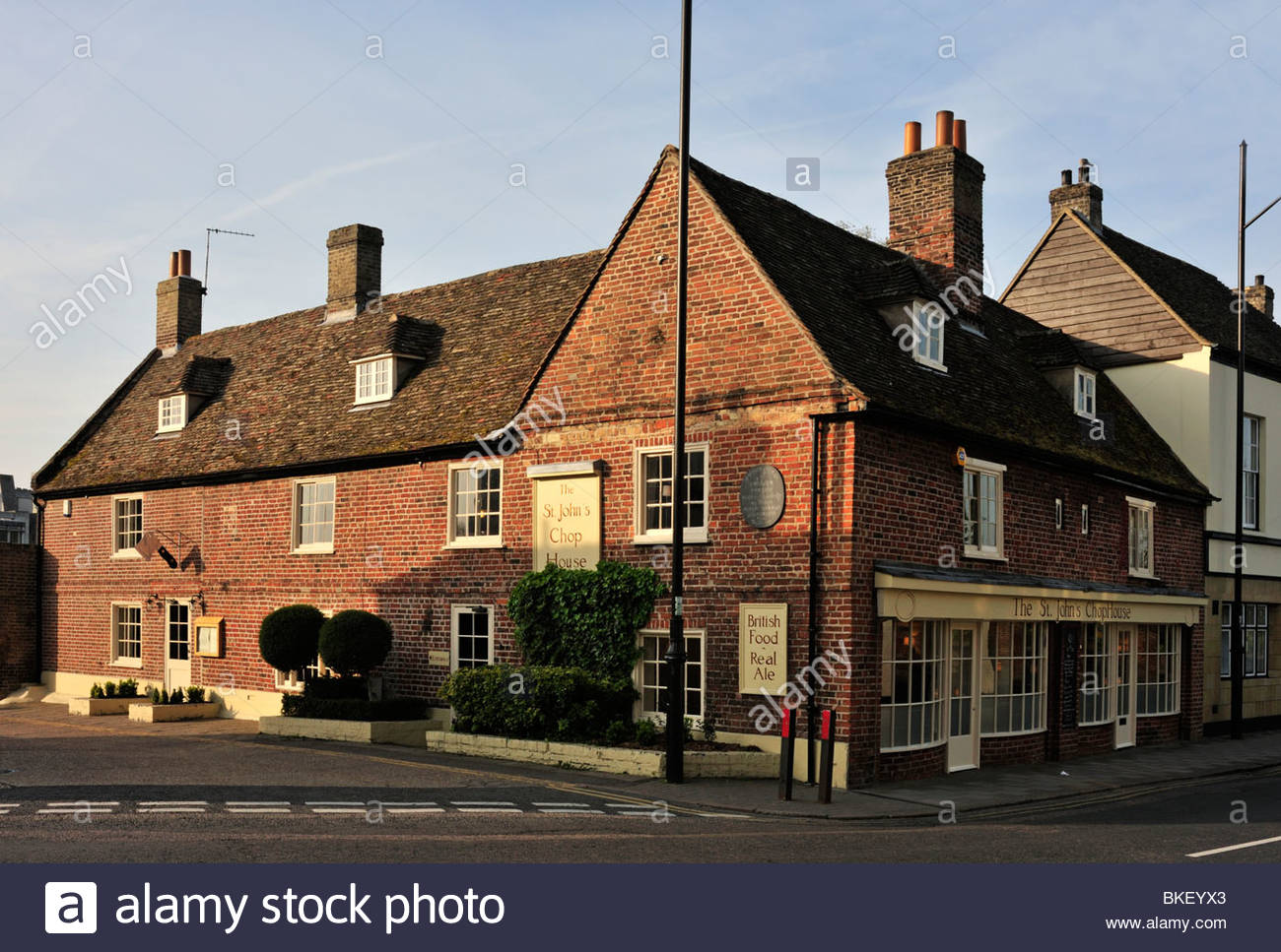 The St John S Chop Shop Restaurant Cambridge Stock Photo