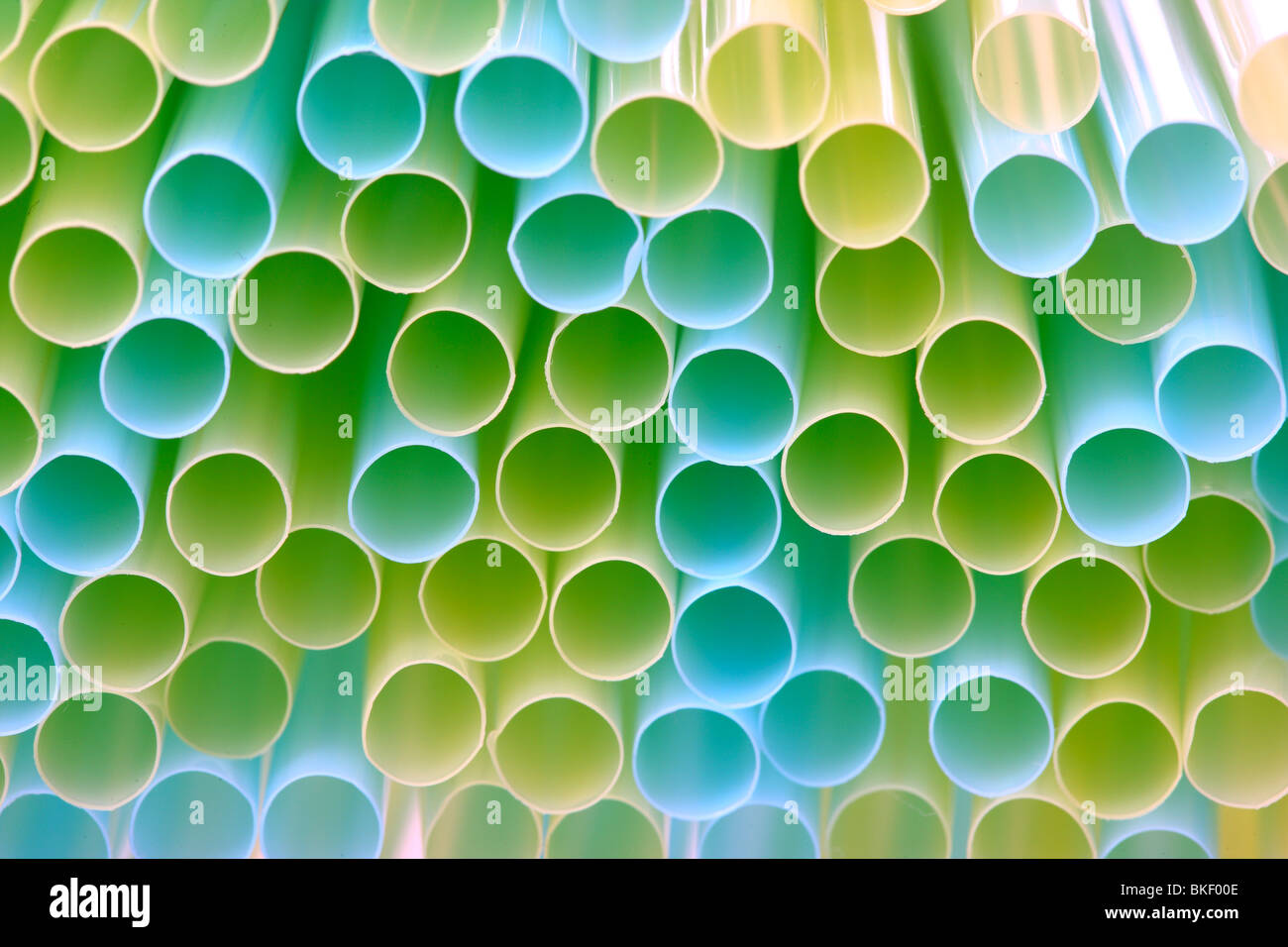 Drinking straws, plastic, flexible, different colors Stock Photo Alamy
