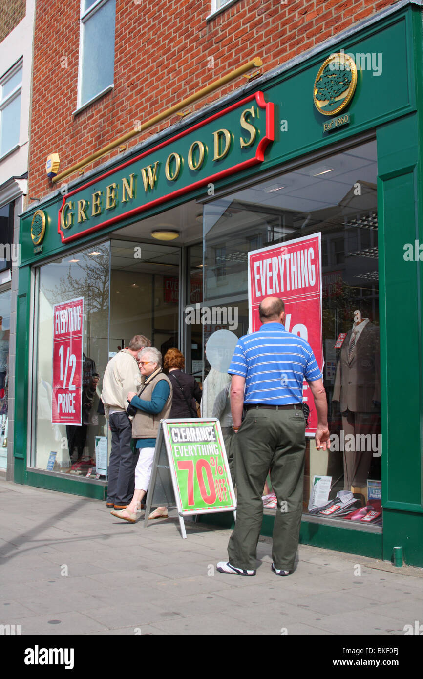 Greenwood menswear sale