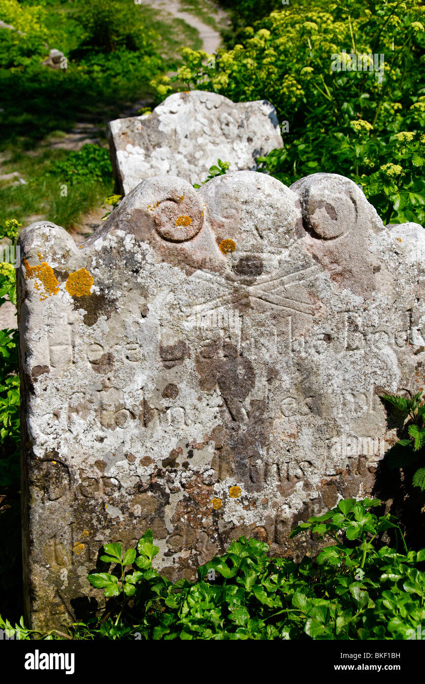The Pirate's Grave, church ope cove in Dorset, UK Stock Photo