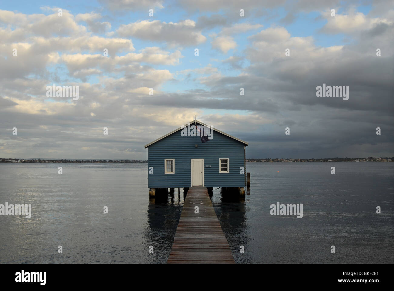 Historic Crawley Boathouse Perth Swan River Western Australia Stock