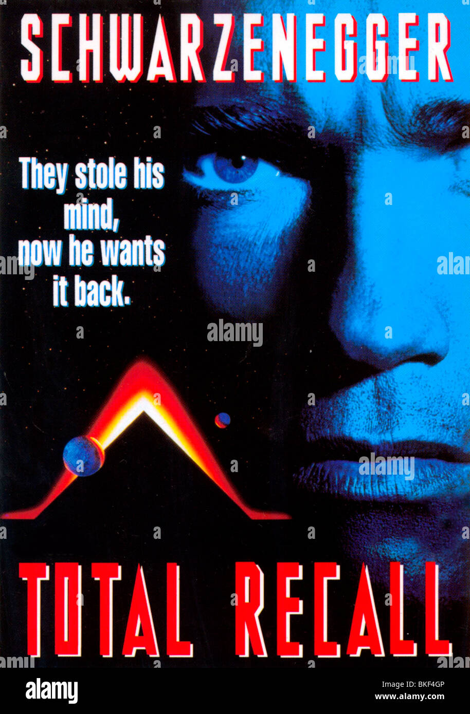 Prints Total Recall 1990 Movie Arnold Schwarzenegger Poster 24x36
