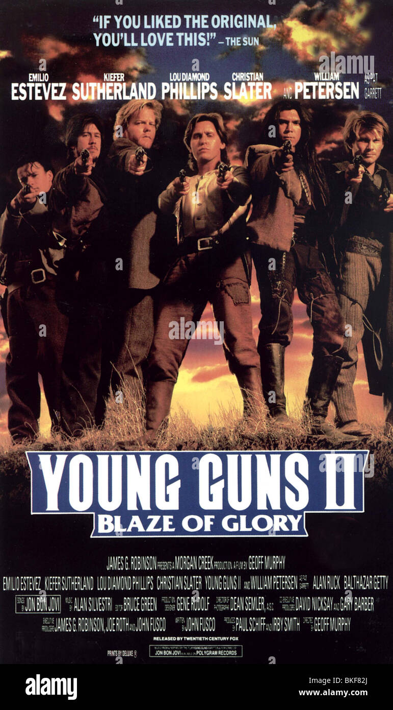 Young Guns Ii Blaze Of Glory 1990 Young Guns 2 Alt Poster Yn 001vs Stock Photo Alamy