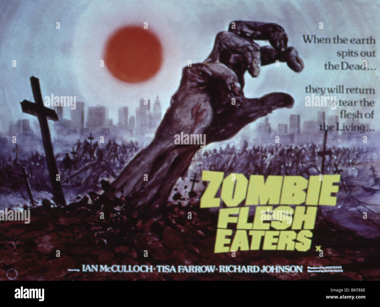 ZOMBIE 2: THE DEAD ARE AMONG US (1979) ZOMBIE FLESH-EATERS (ALT) POSTER ZOMB 002 Stock Photo