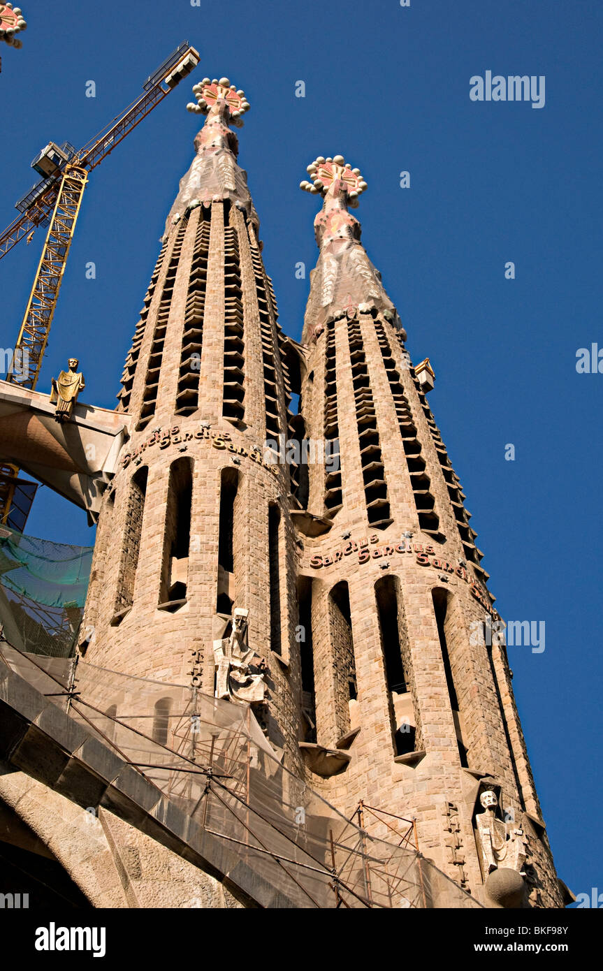 sagrada familia gaudi barcelona church which is still incomplete Stock ...