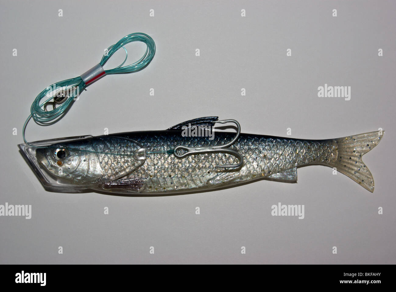 Baitrix full sized soft plastic imitation herring lure in clear Rhys