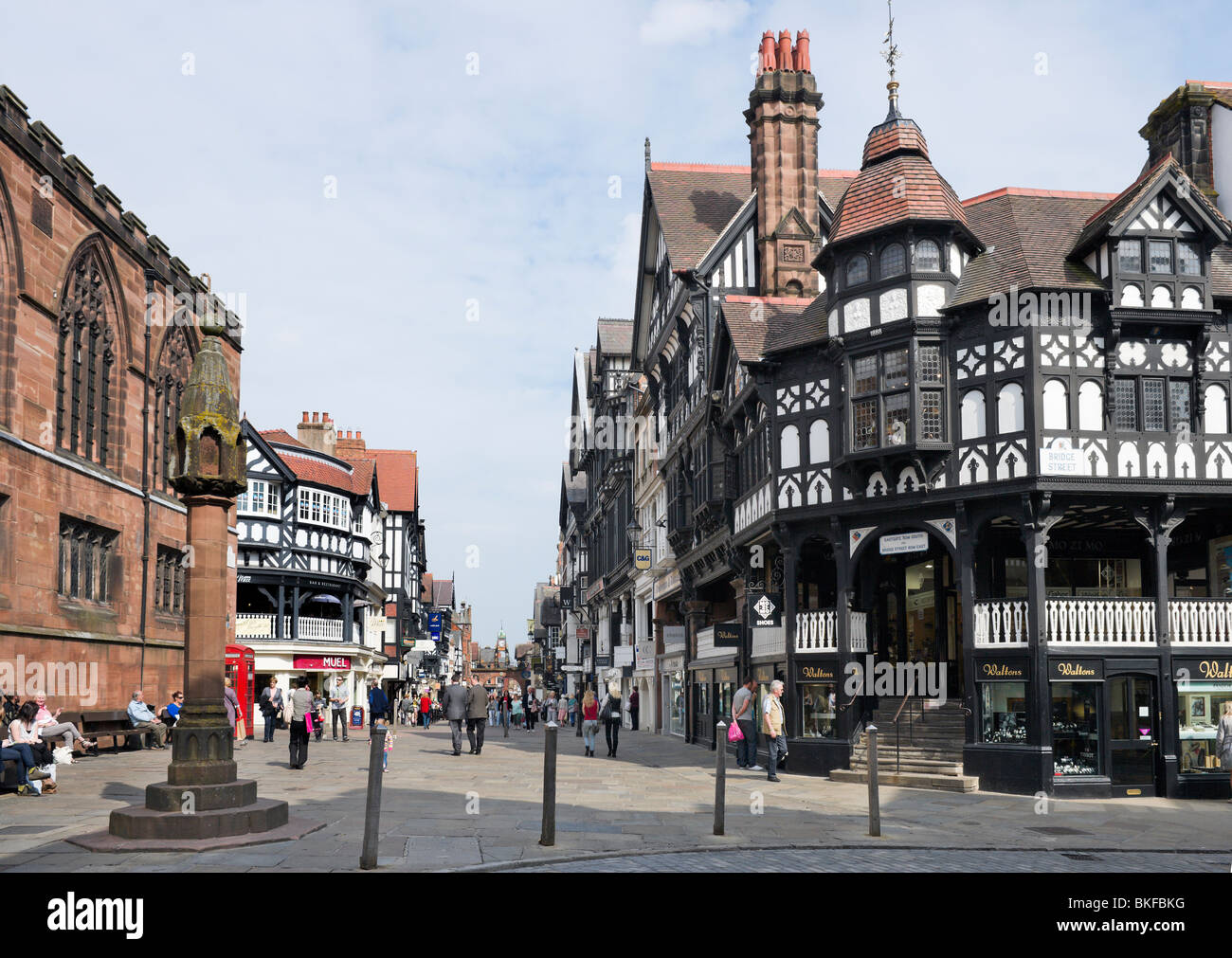 The Cross, The Rows, Chester, Cheshire, England, UK Stock Photo