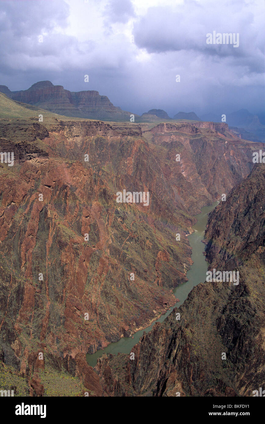 Agad Rocks Colorado River cuts through ancient Precambrian aged rocks in the Inner ...