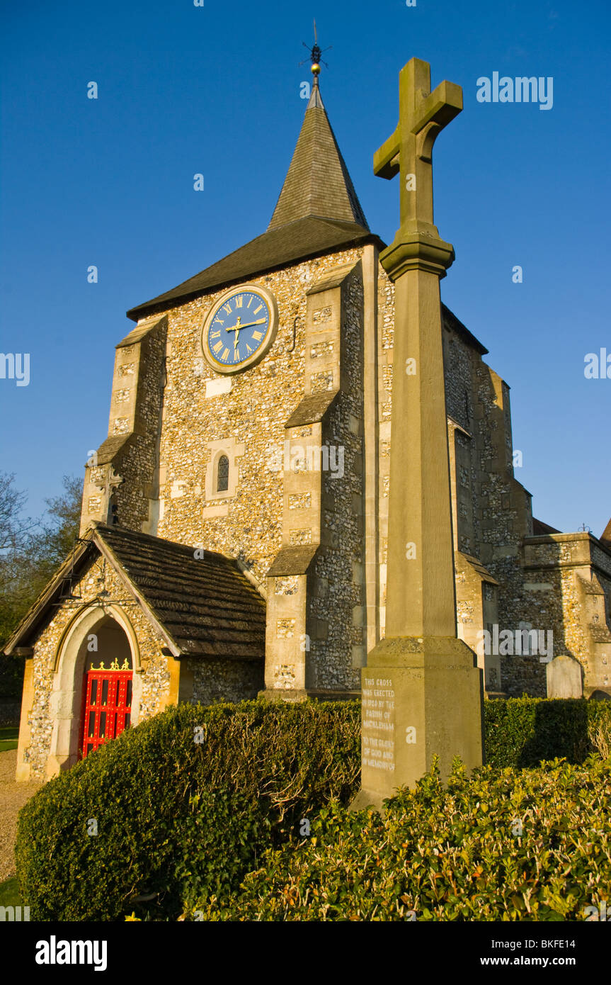 St Michaels Parish Church Mickleham Surrey England Stock Photo