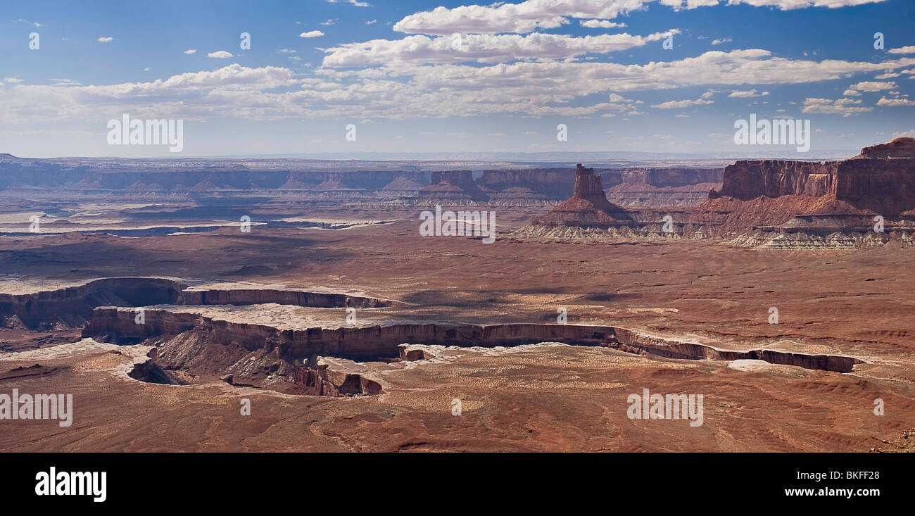 Canyonlands National Park, Utah, United States Of America; The Canyons Carved By The Green River From Murphy Point Stock Photo