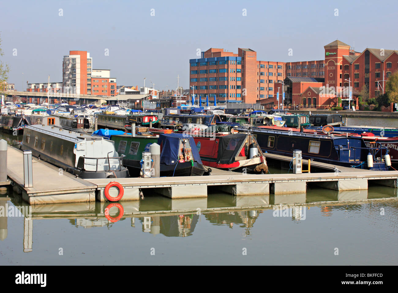 brayford pool lincoln town centre lincolnshire england uk gb Stock Photo