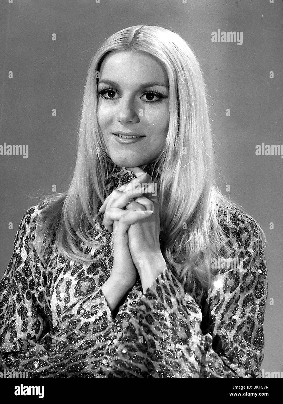 Peggy March Us Pop Singer Black And White Stock Photos Images