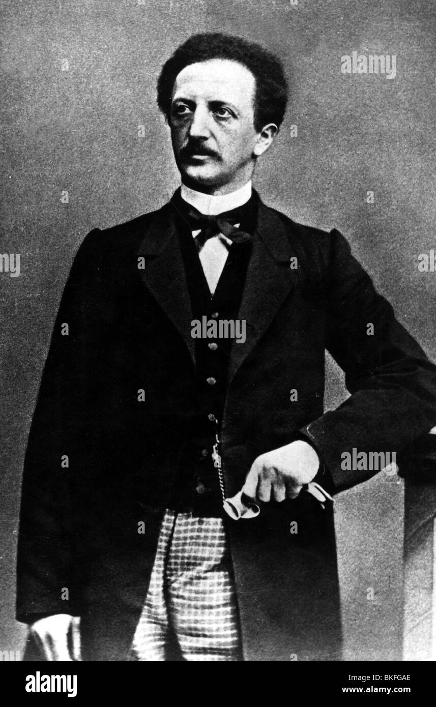 Lassalle, Ferdinand, 11.4.1825 - 31.8.1864, German politician, socialist, half length, circa 1860, Stock Photo