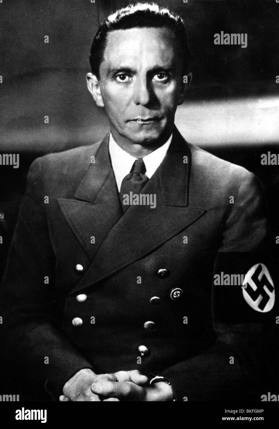 Goebbels, Joseph, 29.10.1897 - 1.5.1945, German politician (NSDAP), Nazi propaganda minister 1933 - 1945, half length, 1930s, Stock Photo