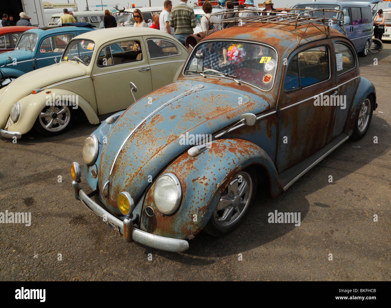 Rusty Rat Look Volkswagen Beetle. Stock Photo