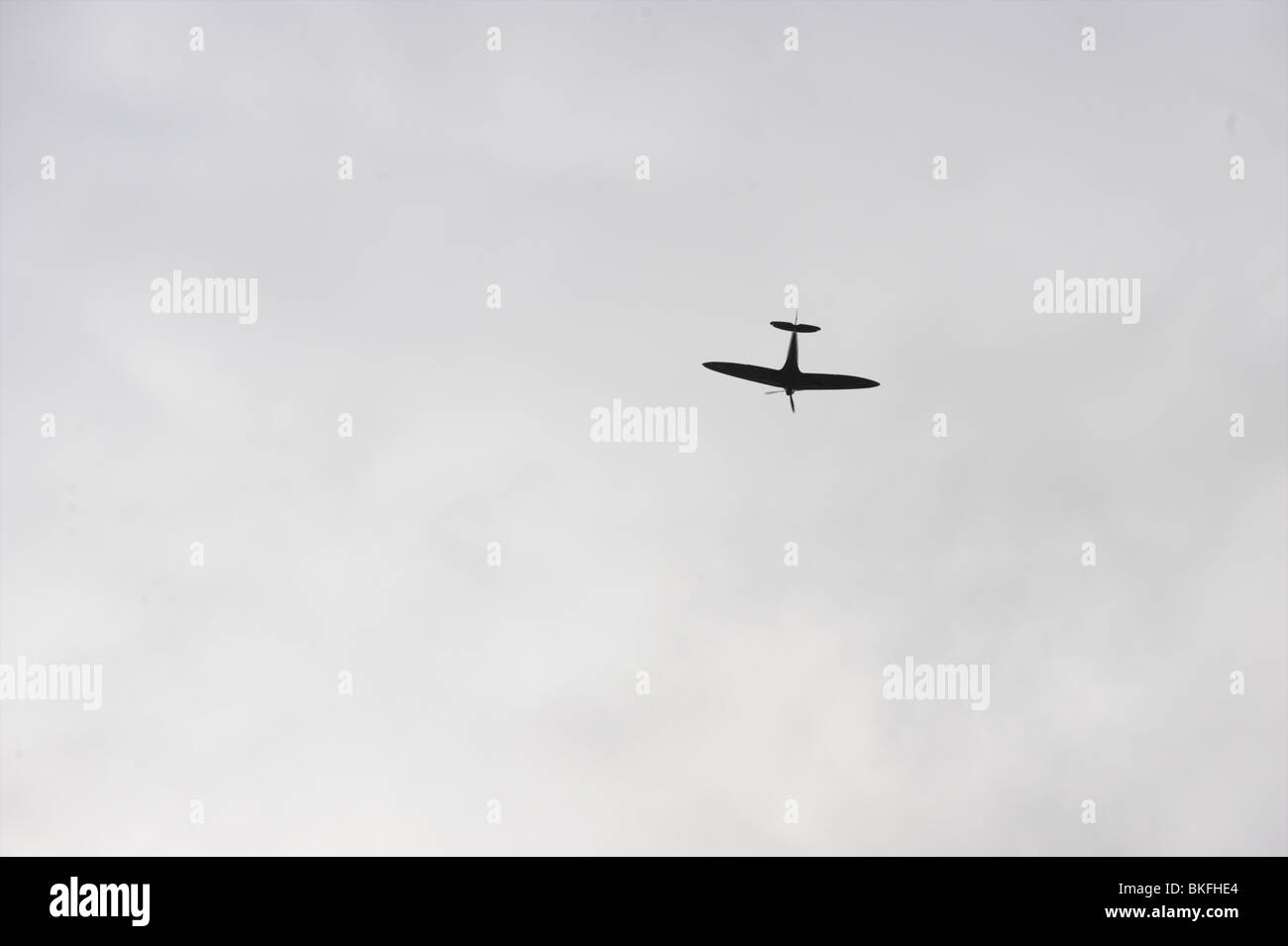 flypast of a Spitfire Stock Photo
