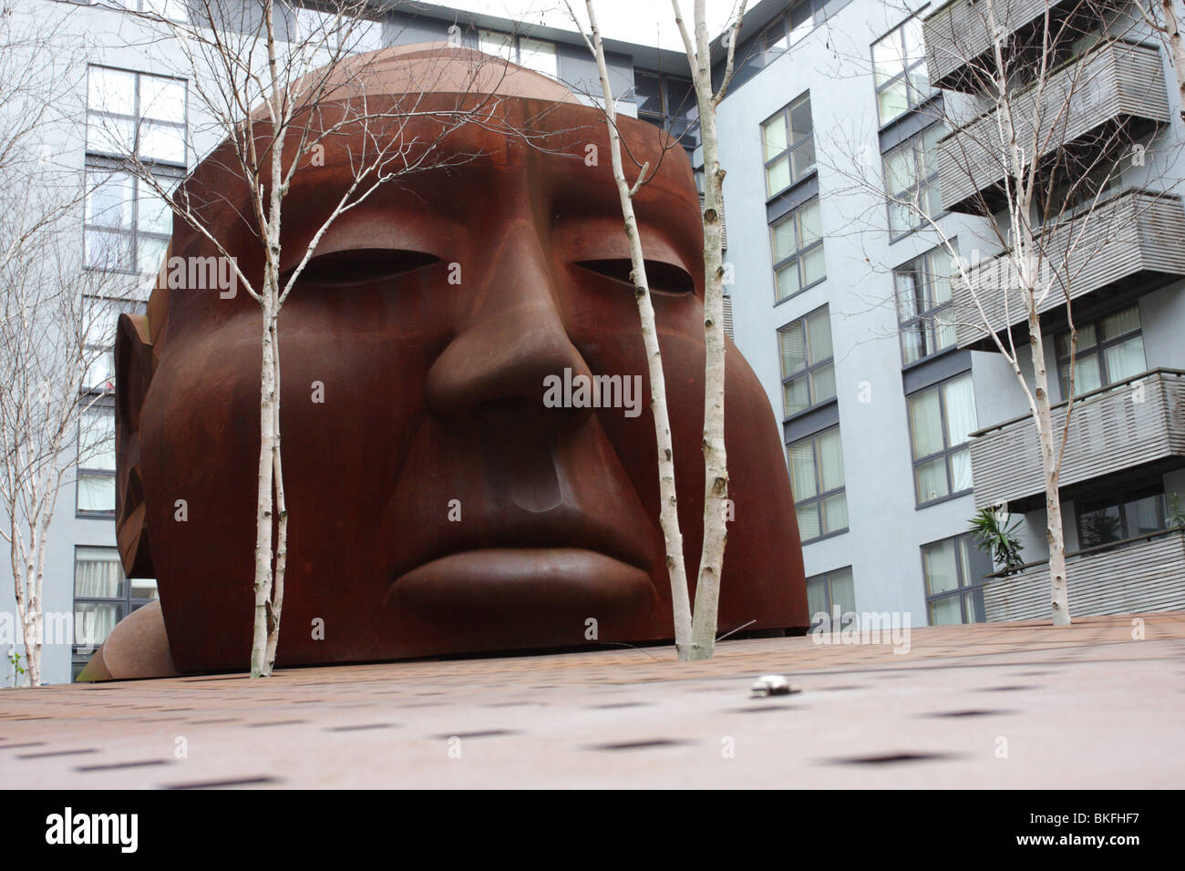 Gainsborough Studios in Islington, highlighted by sculpture of Alfred