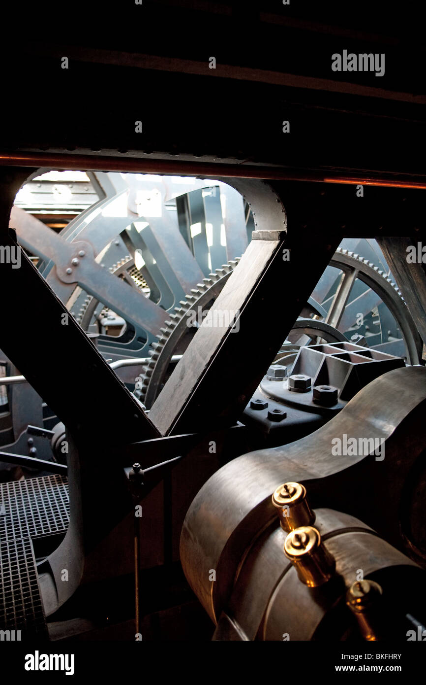 replica steam engine, SS Gt Britain Stock Photo Alamy