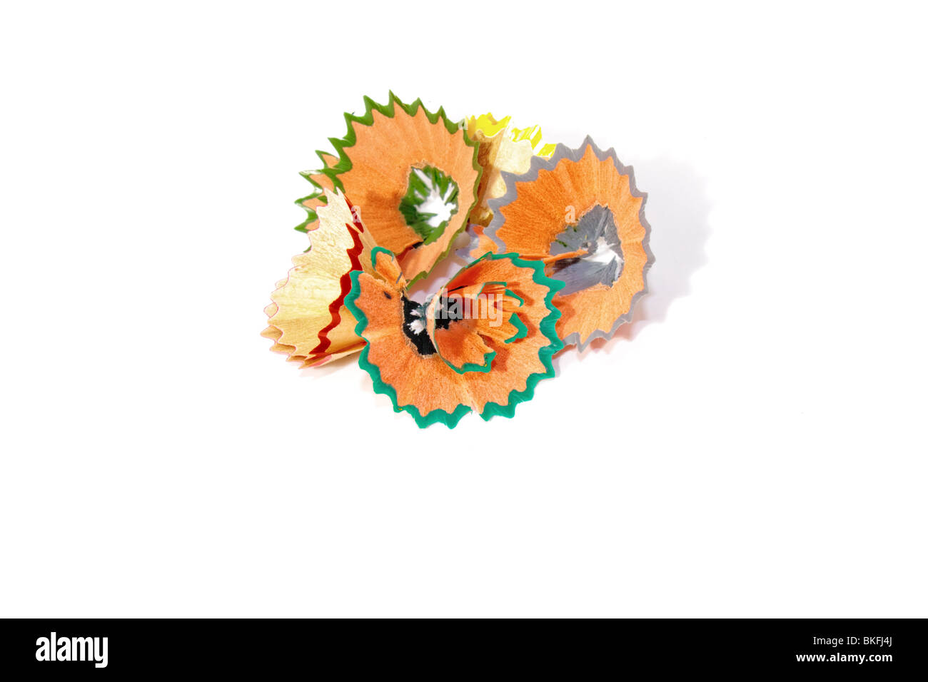 Different color scraps forming flowers Stock Photo - Alamy