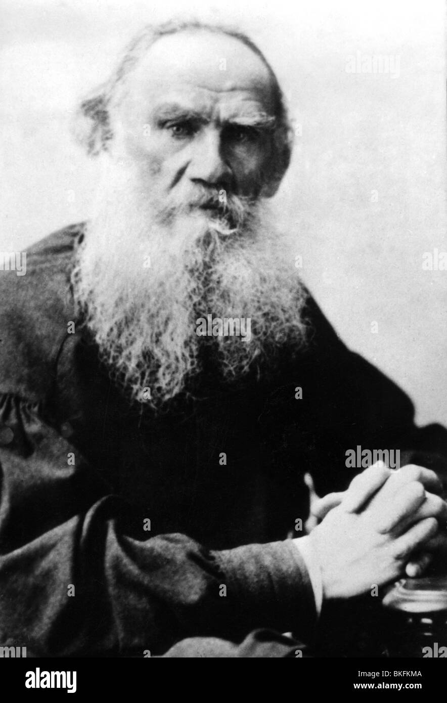 Tolstoy, Lev Nikolayevich, 9.9.1825 - 20.11.1910, Russian author / writer, portrait, 1905, , Stock Photo