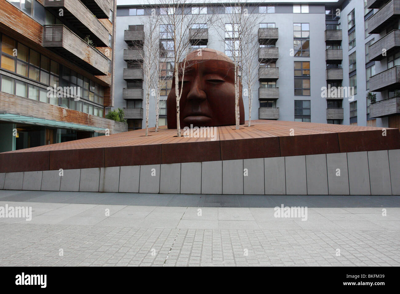 Gainsborough Studios in Islington, highlighted by sculpture of Alfred