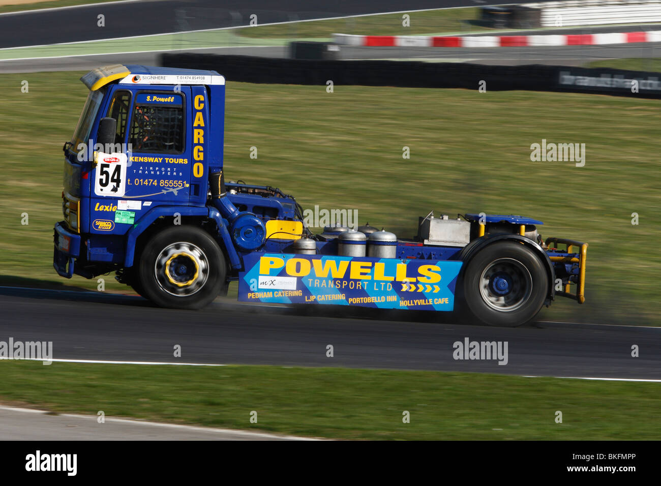 Steven Powell driving his Ford Cargo at Brands Hatch 2010 Stock Photo ...