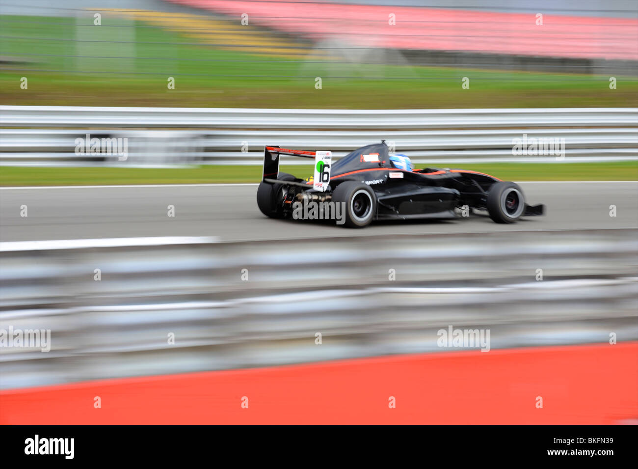 black race car Stock Photo Alamy